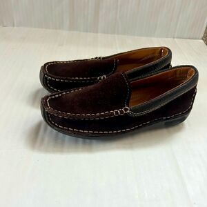 Cole Haan Nike Air Kids Brown Suede Loafers